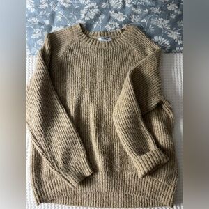 Tan knit sweater